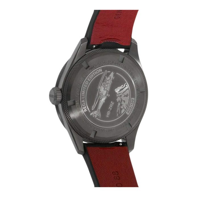 Oris Pro Pilot 01-798-7773-4284-HB-JWB-SET Rega Fleet GMT Black Leather  Strap Limited Edition