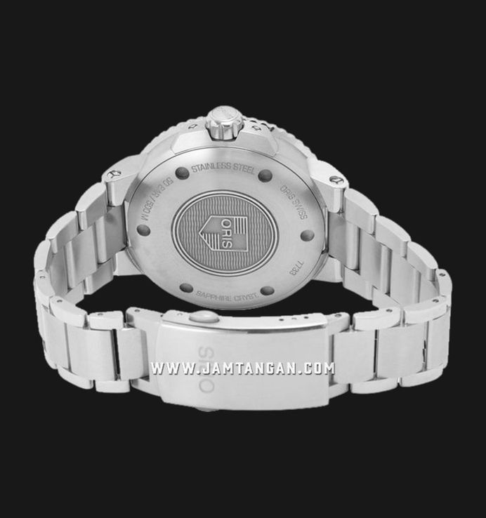 Oris Aquis 01-743-7733-4159-07-8-24-05PEB Small Second Date Black Dial Stainless Steel Strap