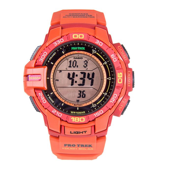 Casio Pro Trek PRG-270-4ADR Digital Display Dial Orange Resin Strap