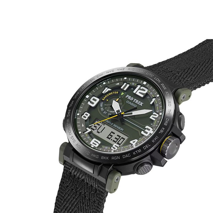 Casio Pro Trek PRG-601YB-3 PRG-601YB-3DR Solar Powered Army Green
