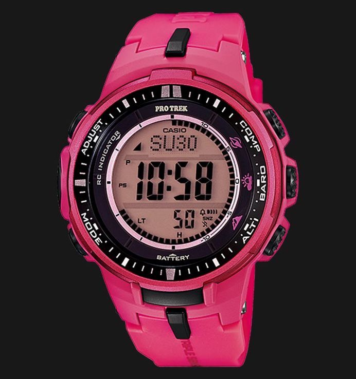 Casio Pro Trek PRW-3000-4B PRW-3000-4BDR Digital Display