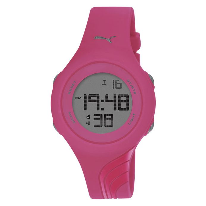 PUMA PU911092010 Jam Tangan Unisex Digital Pink Silicone