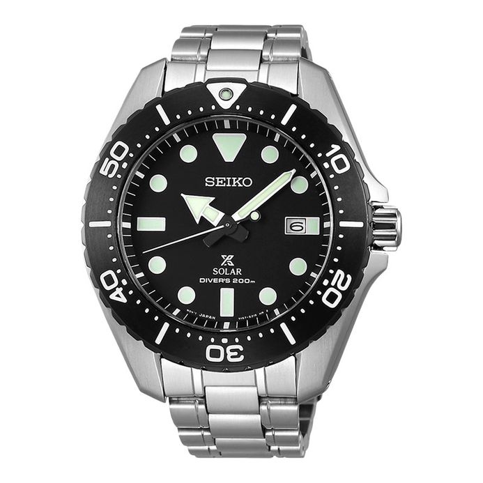 Seiko Prospex SBDJ013J Solar Scuba Divers 200M Black Bezel