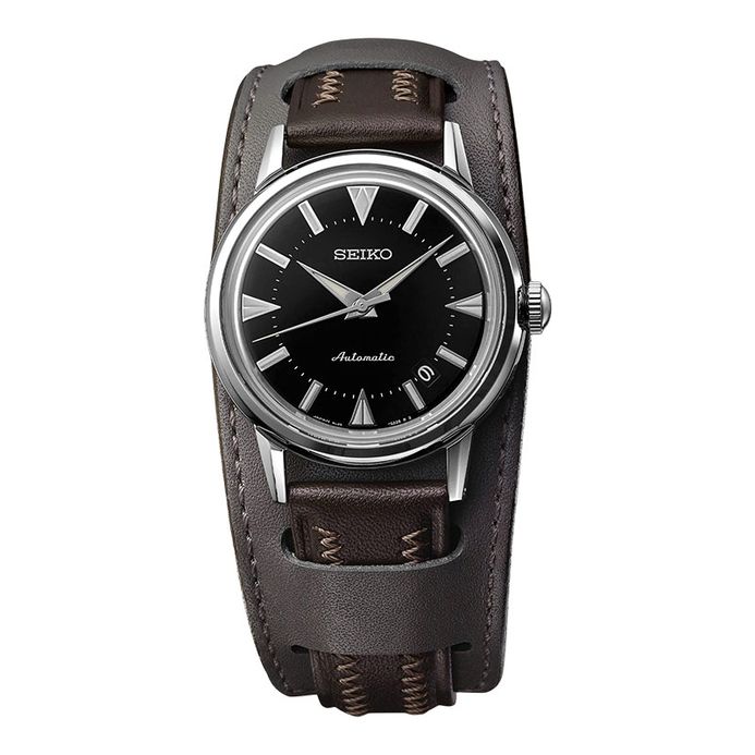 Seiko Prospex SJE085J1 The 1959 Alpinist Re-Creation Black Dial Brown  Leather Strap Limited Edition