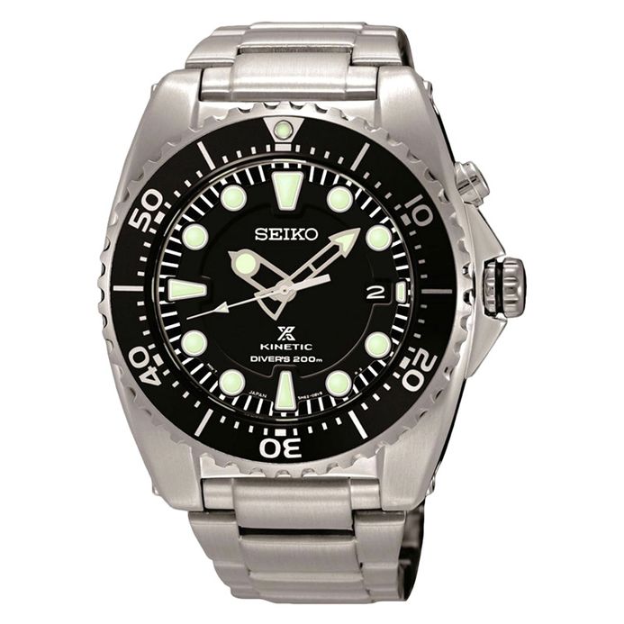 Seiko SKA371 SKA371P1 Kinetic Diver 200M Black Dial | JAMTANGAN.COM