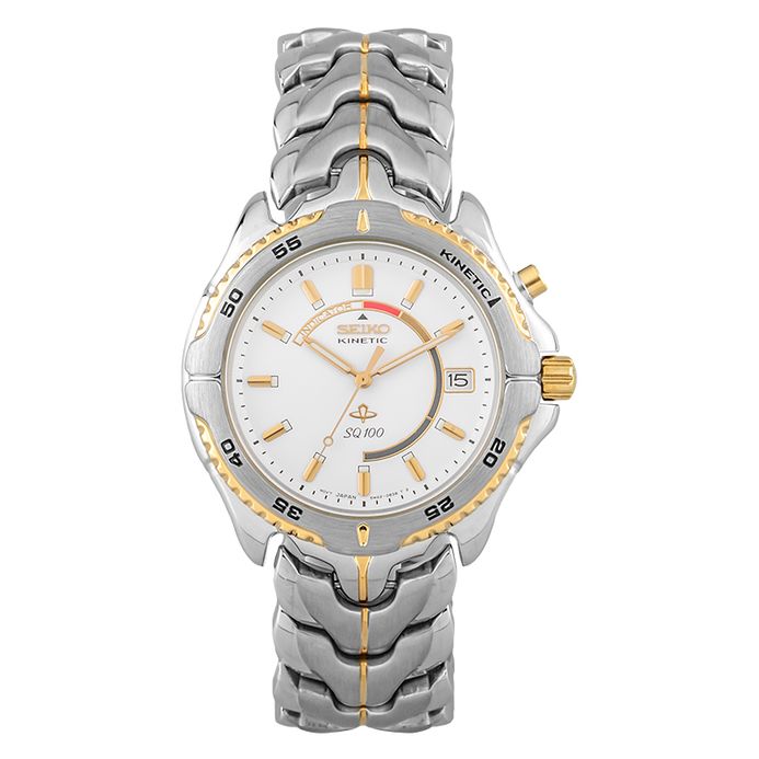 Jam Tangan Seiko Kinetik Seiko Kinetic SKH068 SKH068P1 White Dial