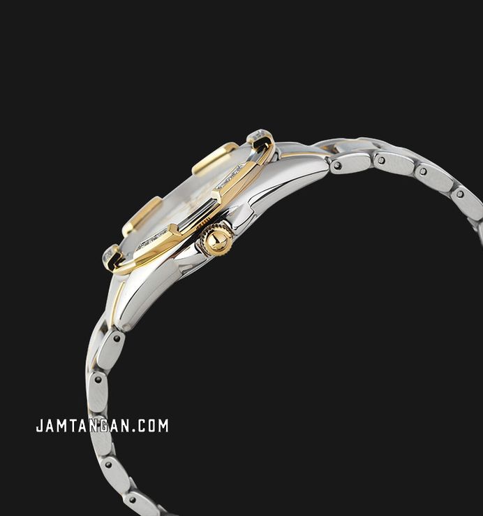 Seiko Classic SKK880P1 Diamond Mother Of Pearl Dial Dual Tone Stainless Steel Strap