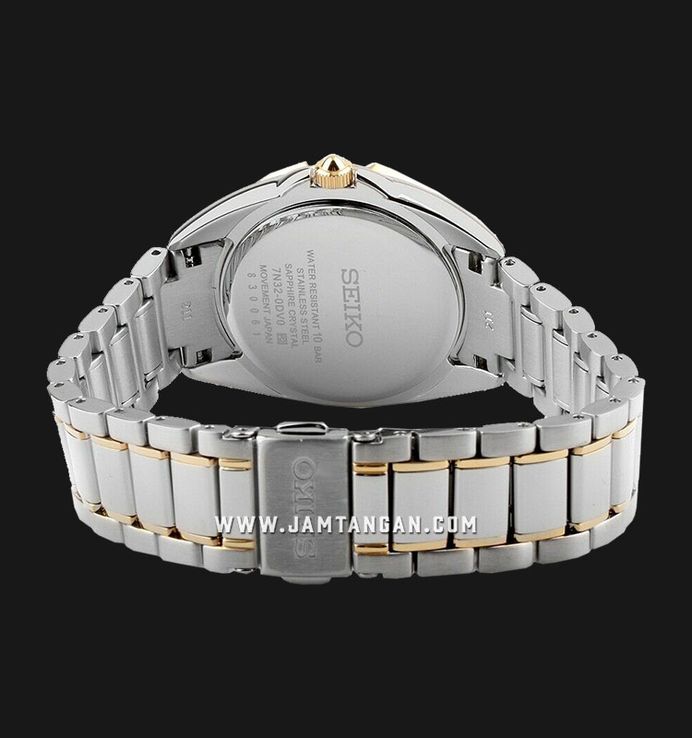 Seiko Classic SKK886P1 Diamond Mother Of Pearl Dial Dual Tone Stainless Steel Strap