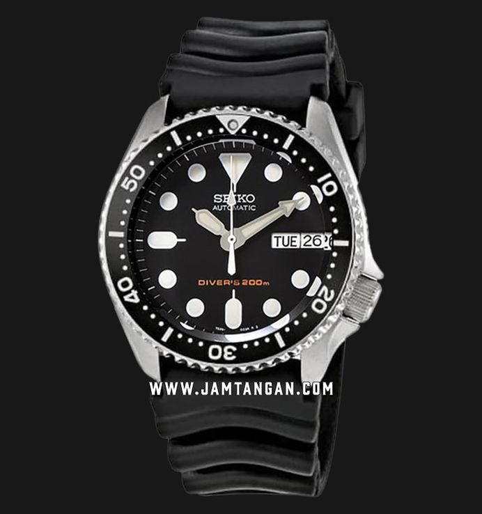 Seiko black automatic dive watch skx013k1 online