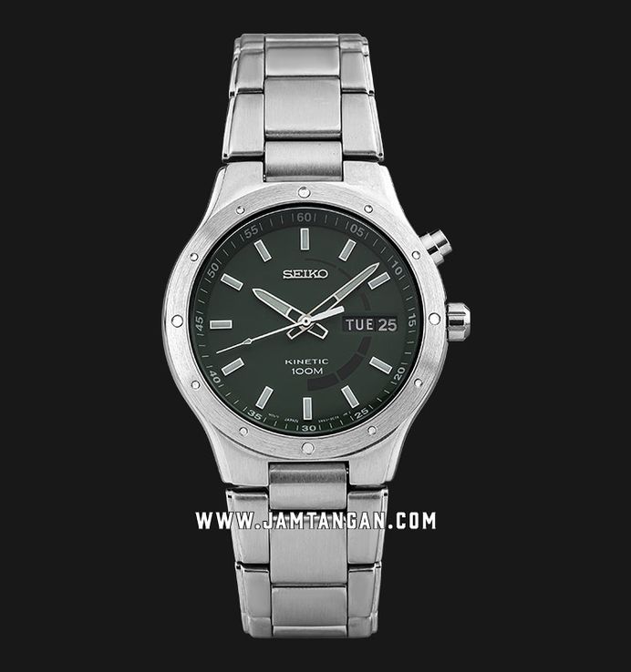 Seiko kinetic green dial sales