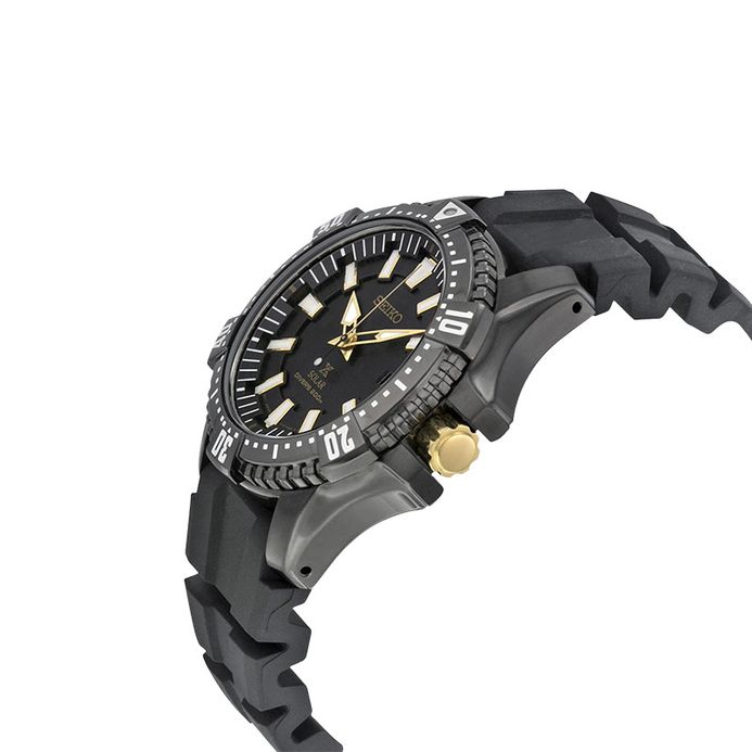 Seiko SNE373 SNE373P1 Prospex Solar Divers 200M Black Rubber Strap