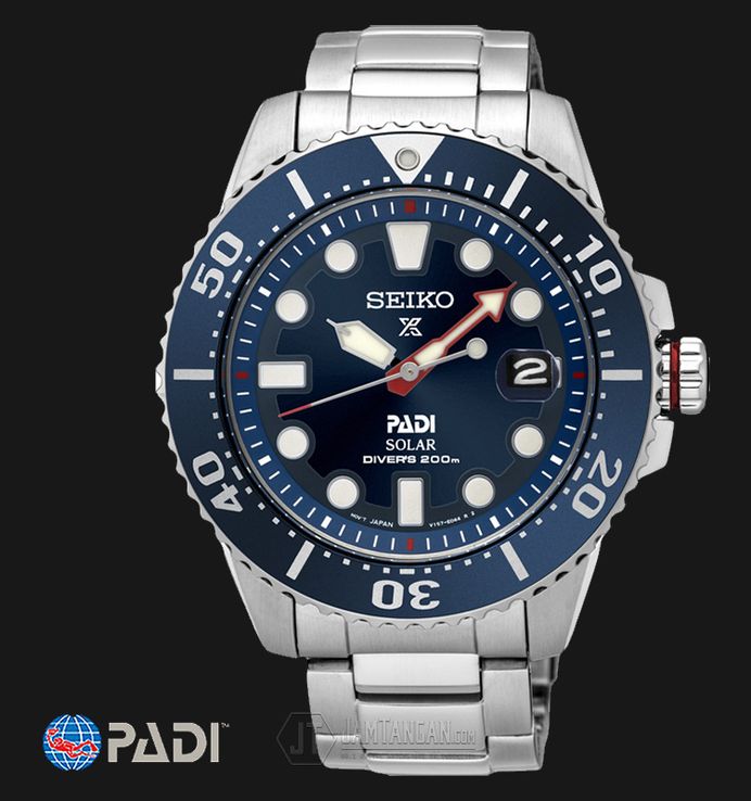 Seiko padi diver solar special edition sne435p1 store