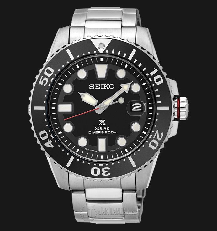 Seiko prospex sne437p1 solar divers 200m black dial on sale