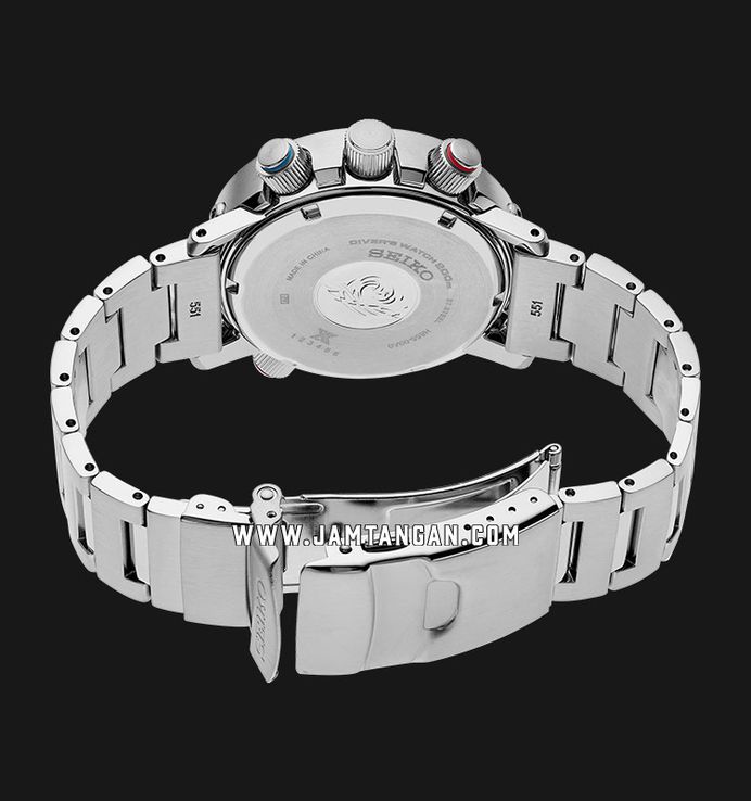 Seiko Prospex SNJ033P1 Arnie Solar Divers 200M Digital Analog Dial Stainless Steel Strap