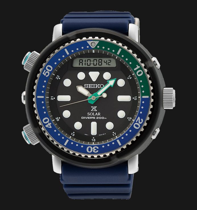 Seiko Prospex SNJ039P1 Arnie Solar Tropical Lagoon Special Edition Hybrid Diver’s Silicone Strap