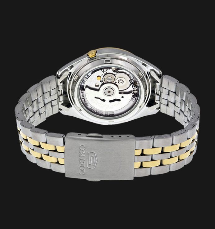 Seiko 5 Sports SNKL36K1 Automatic White Dial Dual Tone Stainless Steel Strap
