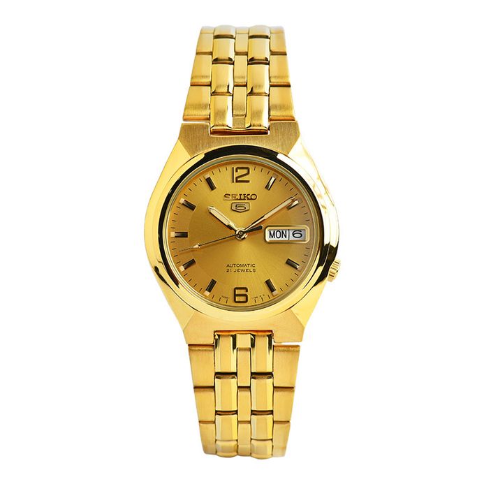 Seiko Sports SNKL64 SNKL64K1 Automatic Gold Dial Gold Stainless