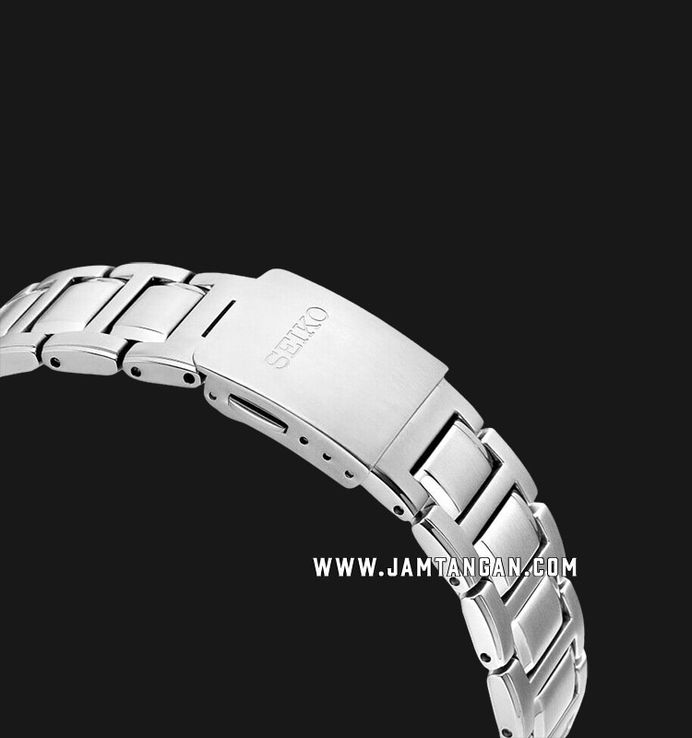 Seiko Premier SNP161P1 Kinetic Perpetual Blue Dial Stainless Steel Strap