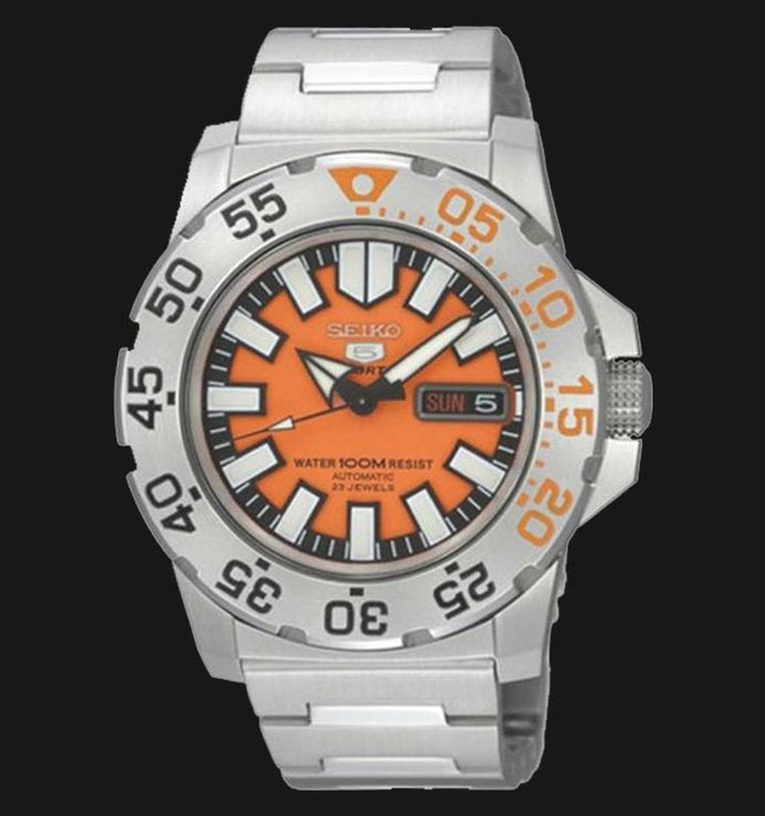Seiko 5 orange baby monster clearance
