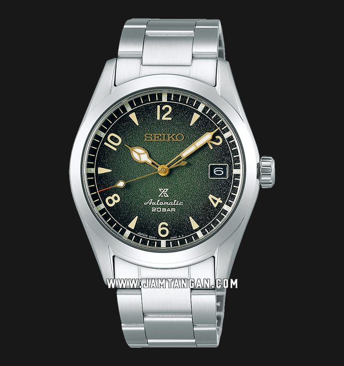 Seiko Prospex SPB155J1 Baby Alpinist Automatic Green Dial Stainless Steel Strap