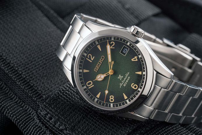 Seiko Prospex SPB155J1 Baby Alpinist Automatic Green Dial Stainless Steel Strap
