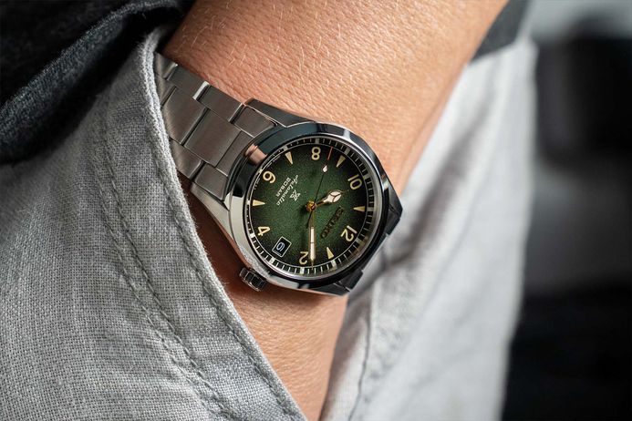 Seiko Prospex SPB155J1 Baby Alpinist Automatic Green Dial Stainless Steel Strap