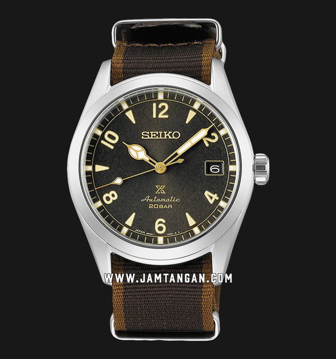Seiko Prospex SPB211J1 Baby Alpinist Automatic Dark Brown Dial Brown Nylon Strap