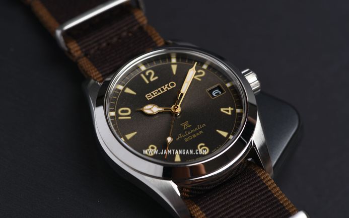 Seiko Prospex SPB211J1 Baby Alpinist Automatic Dark Brown Dial Brown Nylon Strap