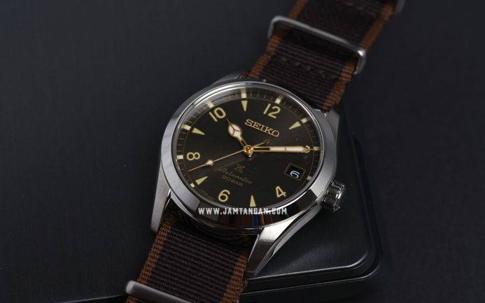 Seiko Prospex SPB211J1 Baby Alpinist Automatic Dark Brown Dial Brown Nylon Strap