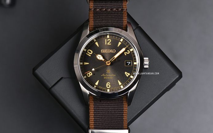 Seiko Prospex SPB211J1 Baby Alpinist Automatic Dark Brown Dial Brown Nylon Strap
