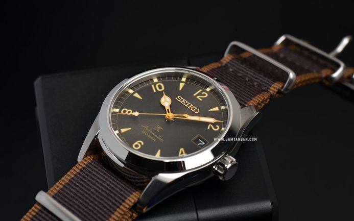 Seiko Prospex SPB211J1 Baby Alpinist Automatic Dark Brown Dial Brown Nylon Strap