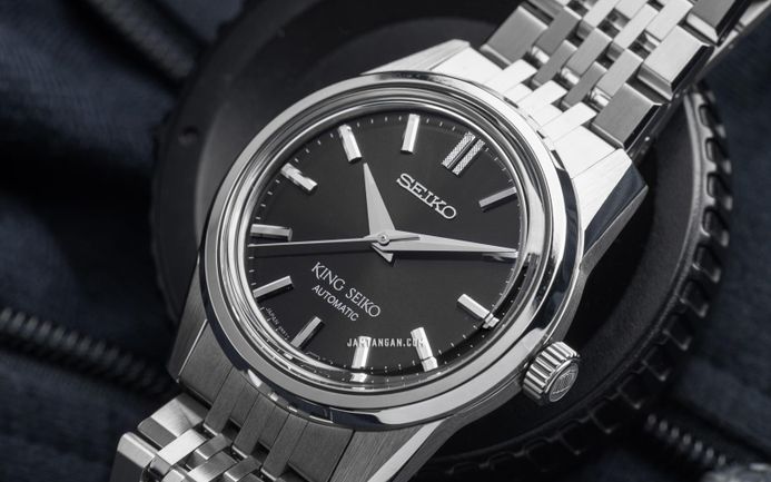 Seiko King Seiko SPB283J1 KSK Automatic Black Dial Stainless Steel Strap
