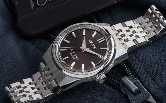 Seiko King Seiko SPB285J1 Automatic Brown Dial Stainless Steel Strap