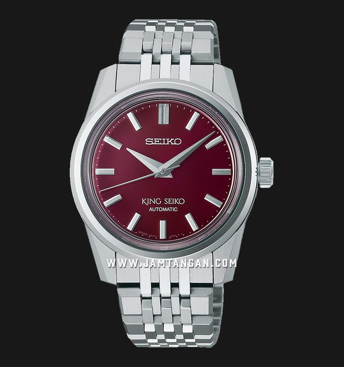 Seiko King Seiko SPB287J1 KSK Red Dial Stainless Steel Strap