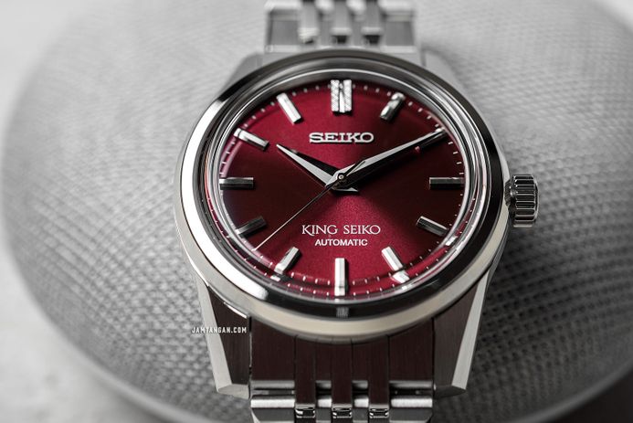 Seiko King Seiko SPB287J1 KSK Red Dial Stainless Steel Strap