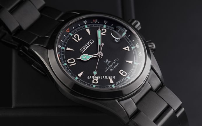 Seiko Prospex SPB337J1 Alpinist The Black Series Night Vision Stainless Steel Strap Limited Edition