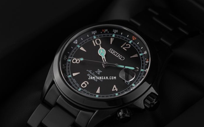 Seiko Prospex SPB337J1 Alpinist The Black Series Night Vision Stainless Steel Strap Limited Edition