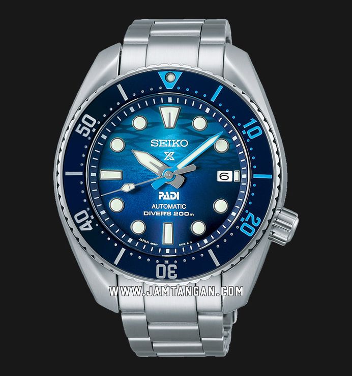 Seiko Prospex SPB375J1 King Sumo PADI Great Blue Dial Stainless Steel Strap Special Edition