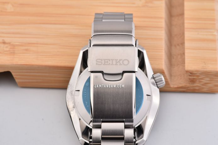 Seiko Prospex SPB383J1 Baby Marinemaster GMT Save the Ocean Black Dial Stainless Steel Strap