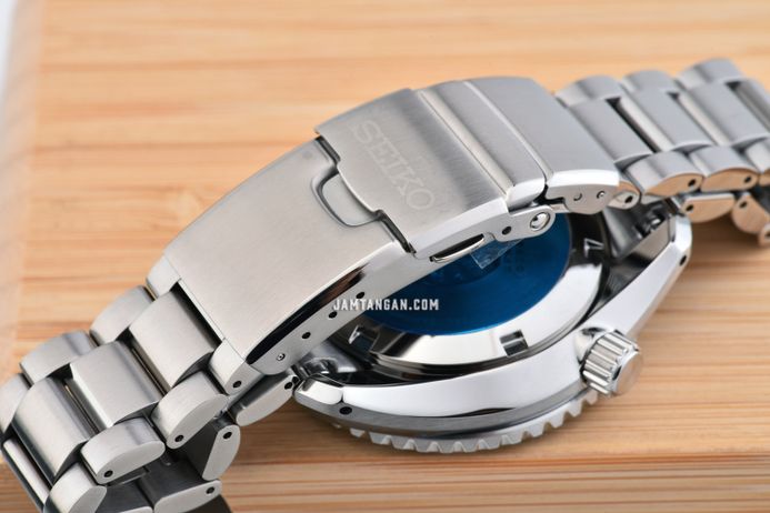 Seiko Prospex SPB383J1 Baby Marinemaster GMT Save the Ocean Black Dial Stainless Steel Strap