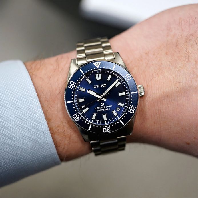 Seiko Prospex SPB451J1 New 62MAS 1965 Diver Facelift Blue Dial Stainless Steel Strap
