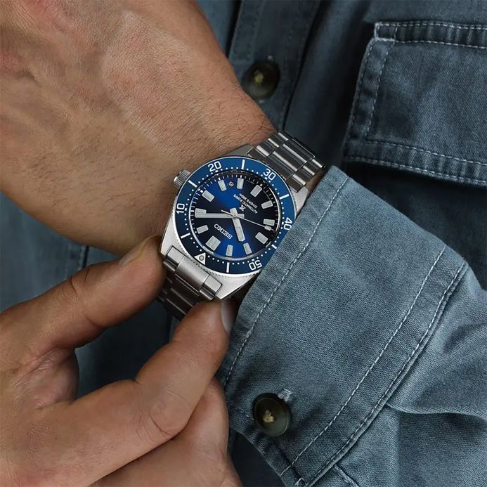 Seiko Prospex SPB451J1 New 62MAS 1965 Diver Facelift Blue Dial Stainless Steel Strap