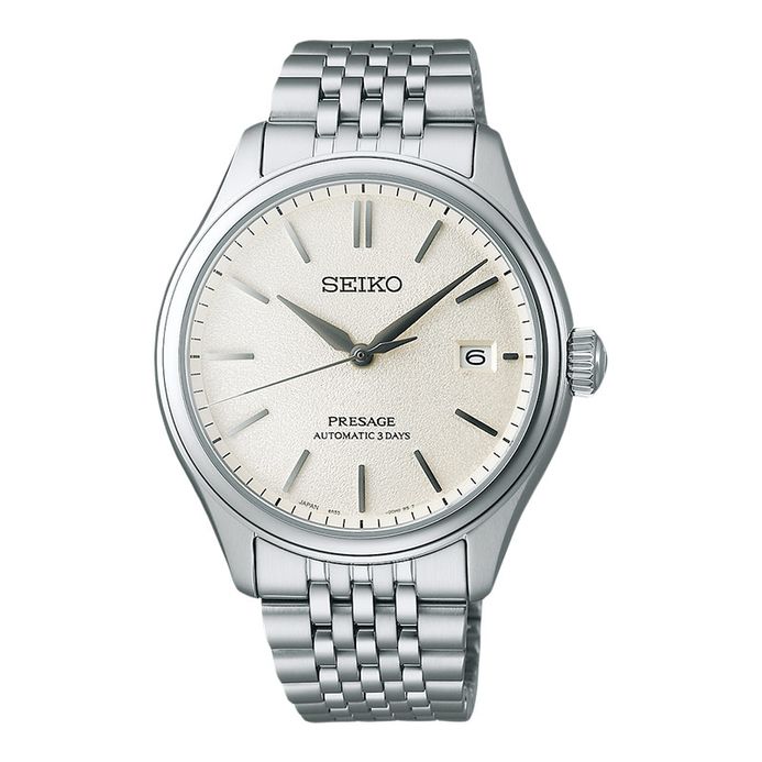 Seiko Presage SPB463J1 Automatic Classic Series Shiroiro White Dial  Stainless Steel Strap