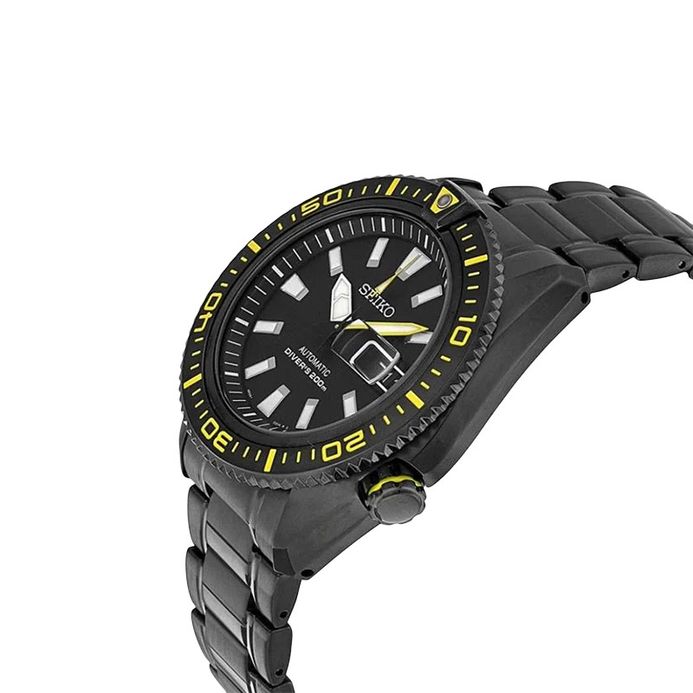 Seiko Automatic SRP499 SRP499K1 Men Divers 200M Black Dial Black