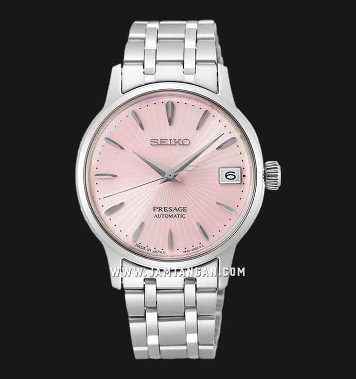 Seiko Presage SRP839J1 Cocktail Time Cosmopolitan Automatic Pink Dial Stainless Steel Strap