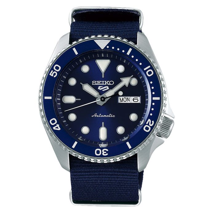 Seiko Sports SRPD51K2 SKX Sports Style Automatic Blue Dial Blue Nylon  Strap