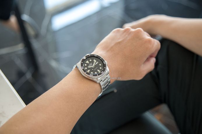 Seiko 5 Sports SRPD55K1 SKX Sports Style Automatic Black Dial Stainless Steel Strap