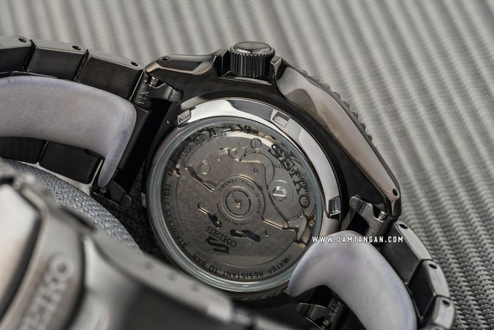 Seiko 5 Sports SRPD65K1 5KX SKX Sports Style Automatic Black Dial Gunmetal Stainless Steel Strap