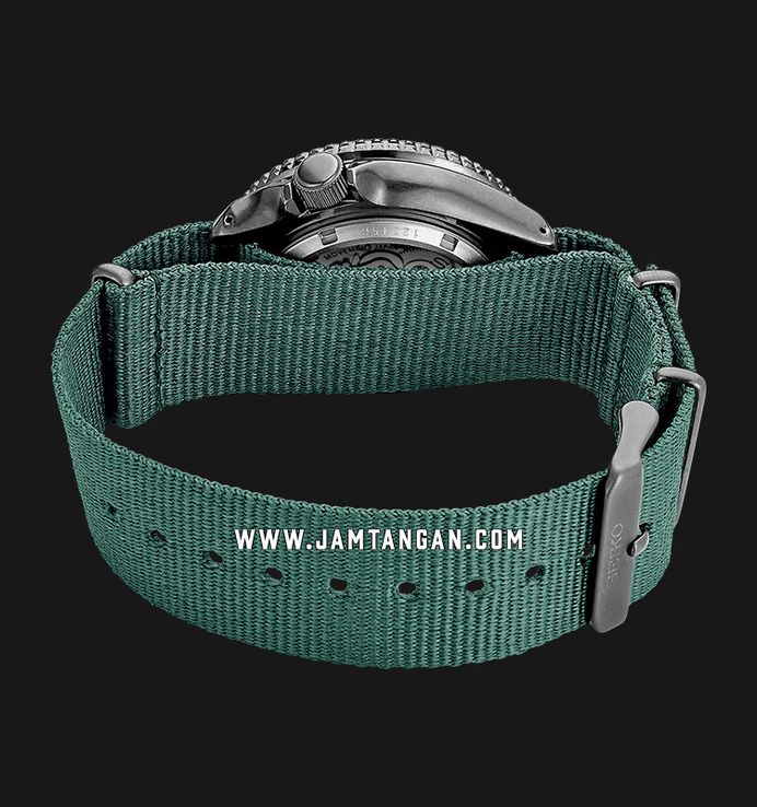 Seiko 5 Sports SRPD77K1 5KX Avocado SKX Sports Style Automatic Green Dial Green Nylon Strap