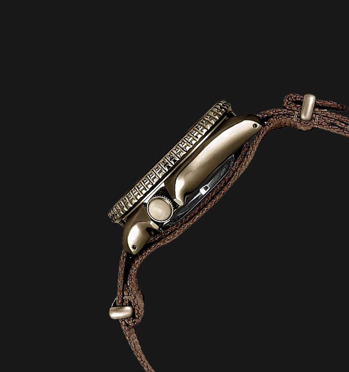 Seiko 5 Sports SRPD85K1 5KX Chocolate SKX Sports Style Automatic Brown Dial Brown Nylon Strap